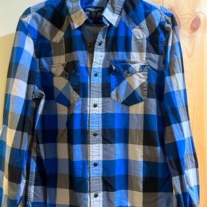 American eagle 🦅 ladies plaid top size medium vintage fit